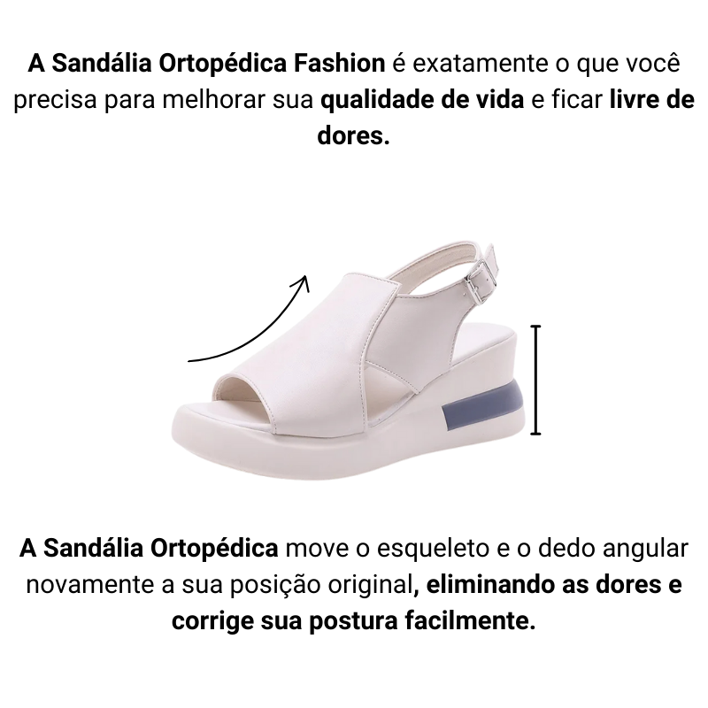 Sandália Ortopédica Fashion