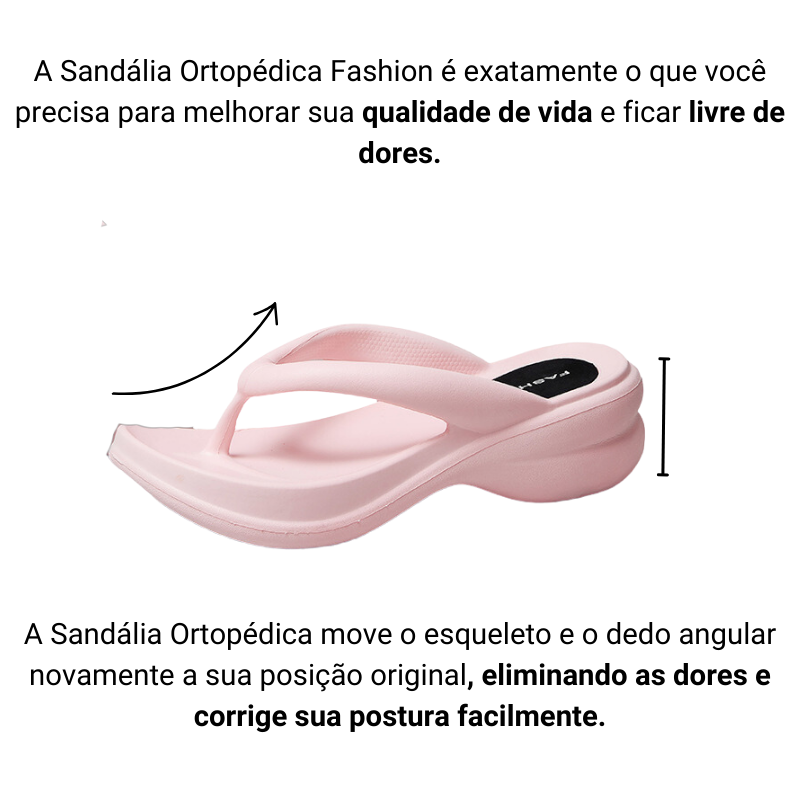 Sandália Ortopédica Fashion