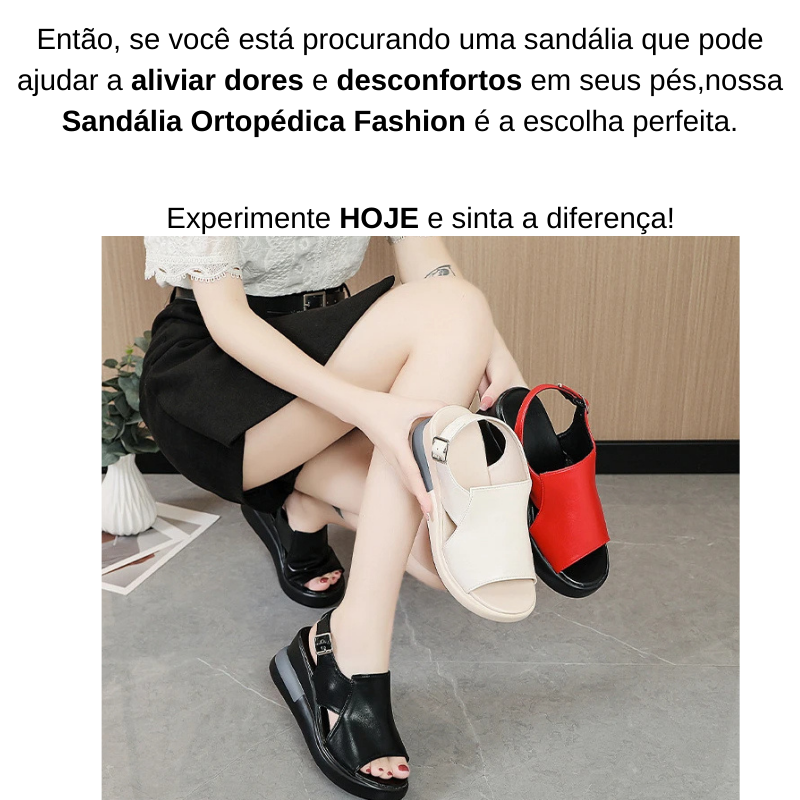 Sandália Ortopédica Fashion