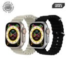 smartwatch serie 8 ultra branco e preto