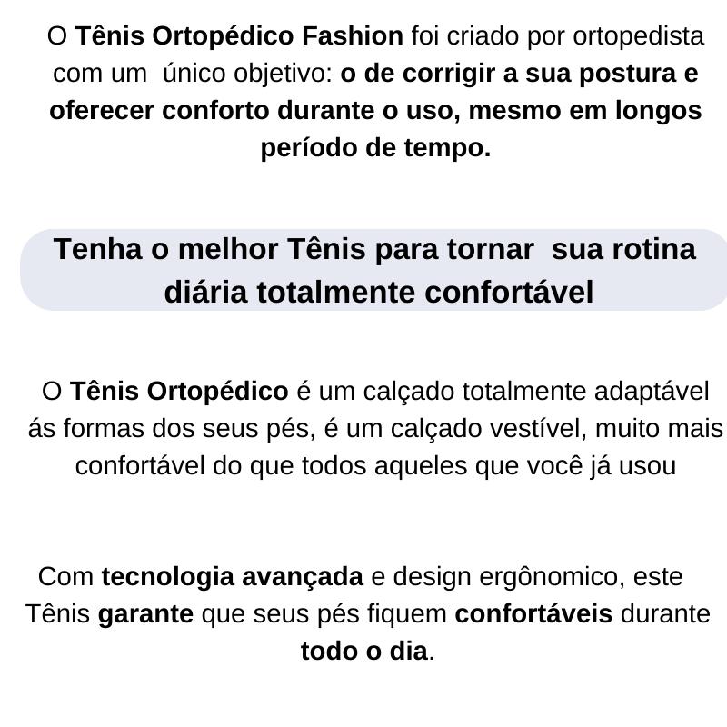 Benefícios do Tênis Ortopédico