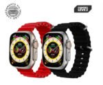smartwatch serie 8 ultra vermelho e preto