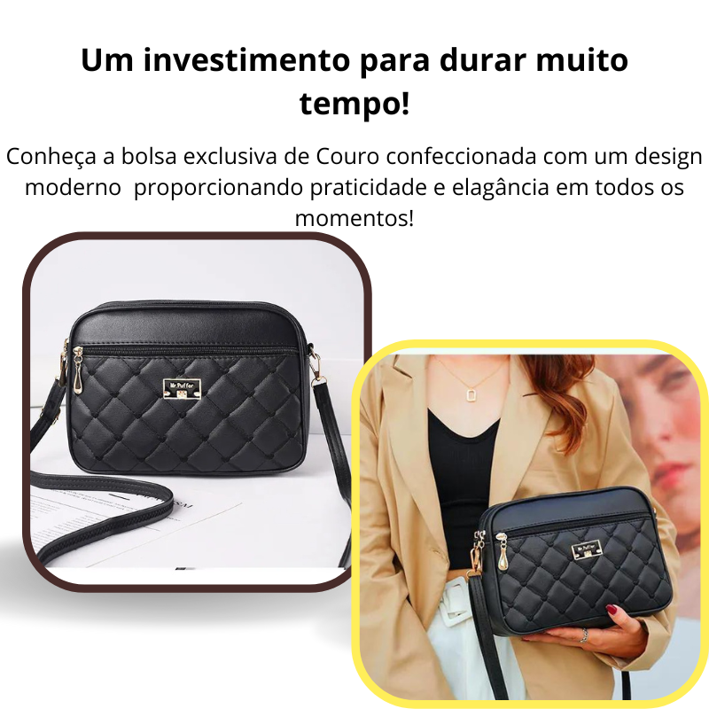 Bolsa Transversal Feminina Preta