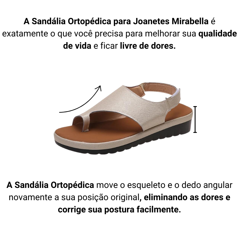 Sandália Ortopédica para Joanetes Mirabella